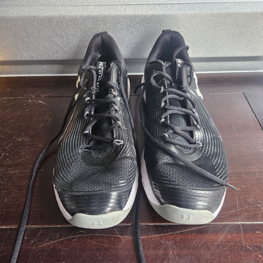 Under Amour Mens Charged Commit TR 3 Black Blue Size 13 Sneakers 3023703-001